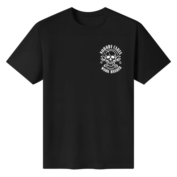 Work Harder Skull Tee