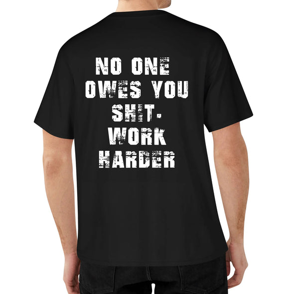 Work Harder Skull Tee