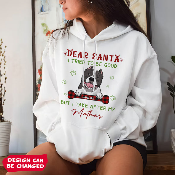 Personalized Gift For Dog Lovers Dear Santa I Tried To Be Good T-shirt, Hoodie, Sweatshirt PP-AV2211228
