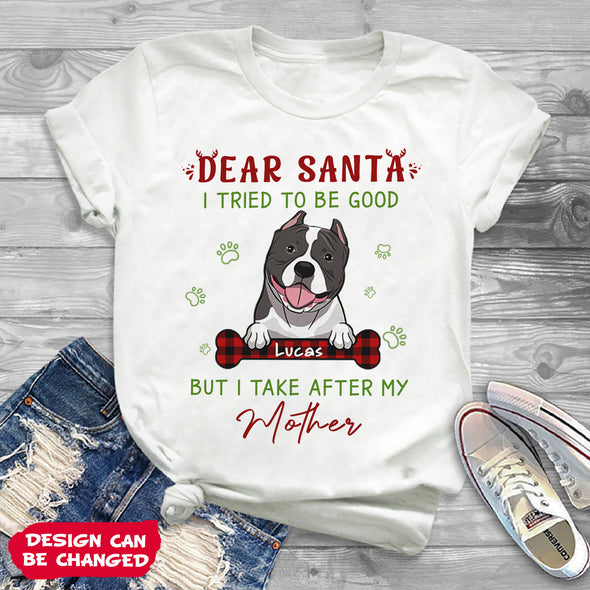 Personalized Gift For Dog Lovers Dear Santa I Tried To Be Good T-shirt, Hoodie, Sweatshirt PP-AV2211228