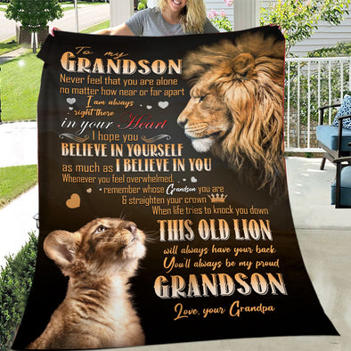 To my grandson Fleece Blanket