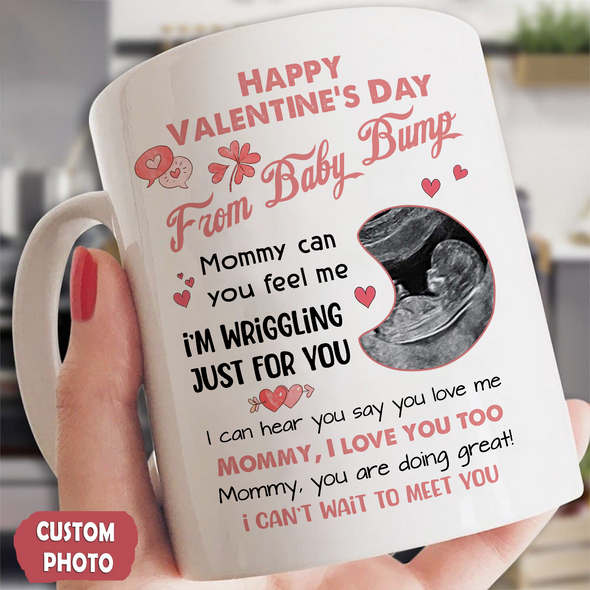 Personalized Gift For Future Mommy Happy Valentine's Day Mug - PP - AV2312224