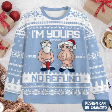 Personalized Gift For Couple Funny Santa Ugly Sweater PP - AV1611221