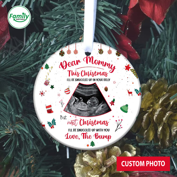 Personalized Gift For Future Mommy I'll Be Snuggled Up With You Ornament PP-AV2909224