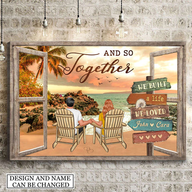 Gift For Couple And So Together  Framed Canvas - PP - AV2007221