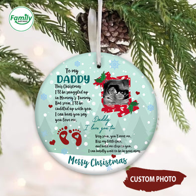 Personalized Gift Of Future Daddy I Love You Too Christmas Ornament_PP_AV1909222