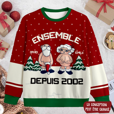 Cadeau Personnalisé Pour Couple Ensemble Depuis Ugly Sweater PP - AV2111224