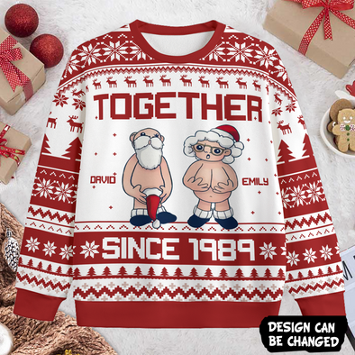 Personalized Gift For Couple Together Since Ugly Sweater PP - AV1611222