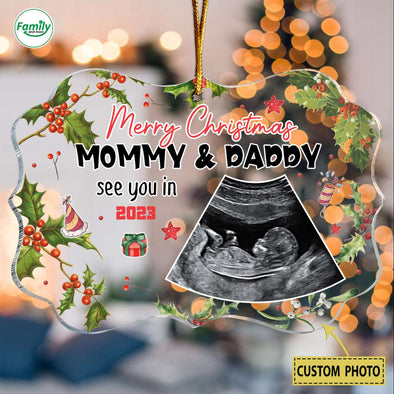 Personalized Gift For Future Mommy & Daddy See You In 2023 Ornament-PP-AV1411221