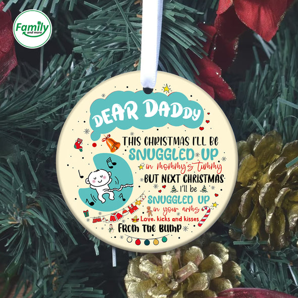 Gift Of Future Daddy This Christmas I'll Be Snuggled Up In Mommy's Tummy Ornament_PP_AV1909223