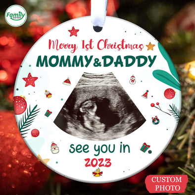 Personalized Gift For Future Mommy & Daddy See You In 2023 Ornament PP - AV1411229