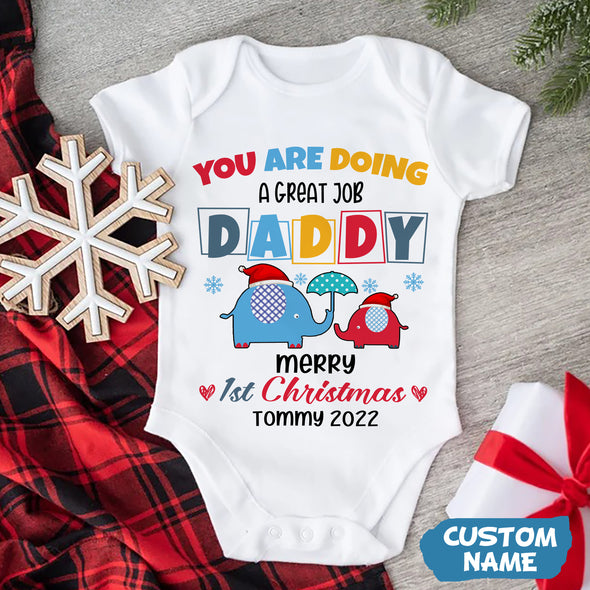 Personalized Gift For Daddy You Are Doing A Great Job Baby Onesie - PP - AV2411228