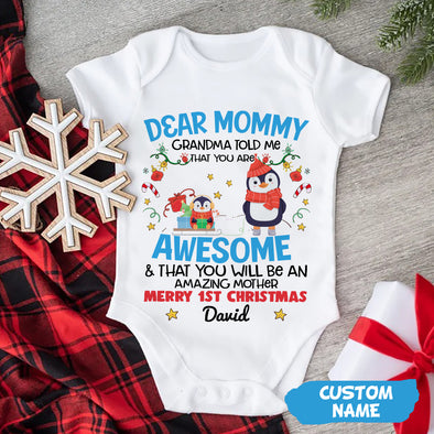Personalized Gift For Mommy You Are Doing A Great Job Baby Onesie PP - AV0211223