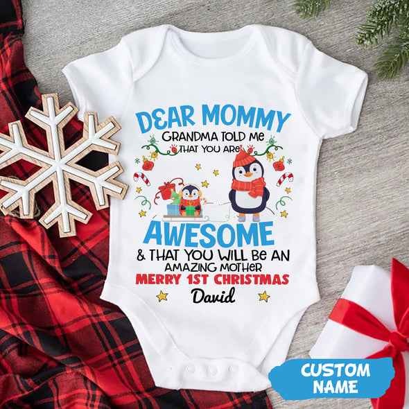 Personalized Gift For Mommy You Are Doing A Great Job Baby Onesie PP - AV0211223