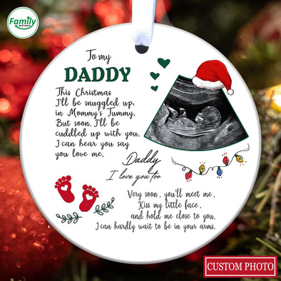 Personalized Gift For Future Daddy I Can Hear You Say You Love Me Ornament_PP_AV0111225