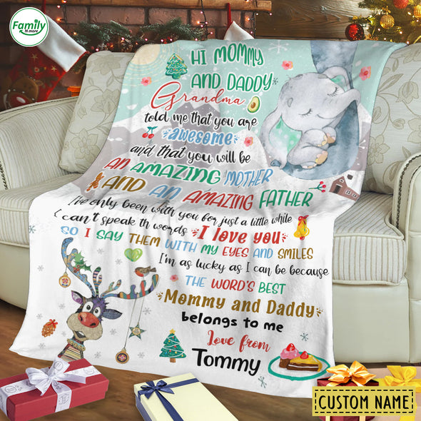Personalized Gift For Future Daddy & Mommy An Amazing Mother And An Amazing Father Blanket - PP - AV2511221