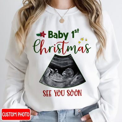 Personalized Gift For Future Mommy Baby's First Christmas T-shirt, Hoodie, Sweatshirt PP - AV1011222