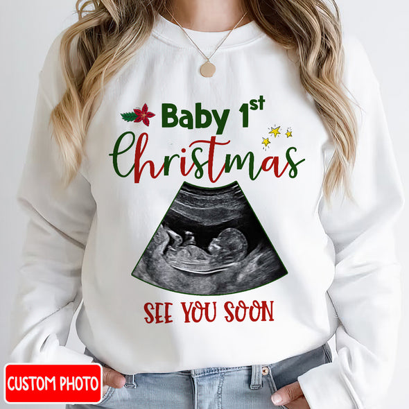Personalized Gift For Future Mommy Baby's First Christmas T-shirt, Hoodie, Sweatshirt PP - AV1011222