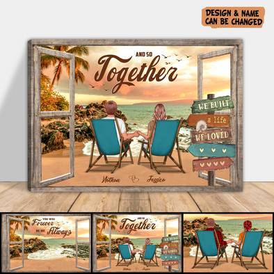 Personalized Gift For Couple And So Together Canvas - PP_AV2212221