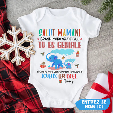 Cadeau Personnalisé Pour Maman Baby Onesie - PP- AV0811222