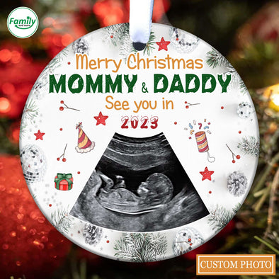 Personalized Gift For Future Mommy & Daddy See You In 2023 Ornament PP - AV0811225