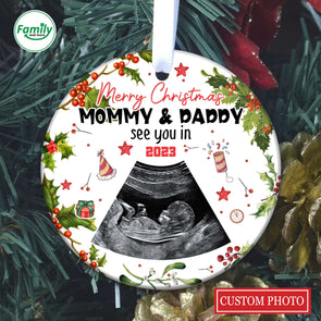 Personalized Gift For Future Mommy & Daddy See You In 2023 Ornament PP-AV2910221
