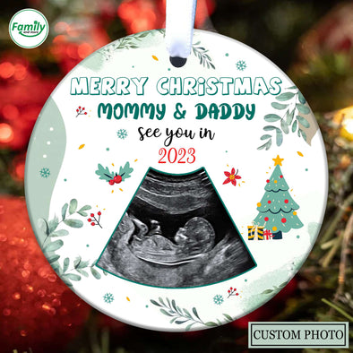 Personalized Gift For Future Mommy & Daddy See You In 2023 Ornament_PP_AV0411224