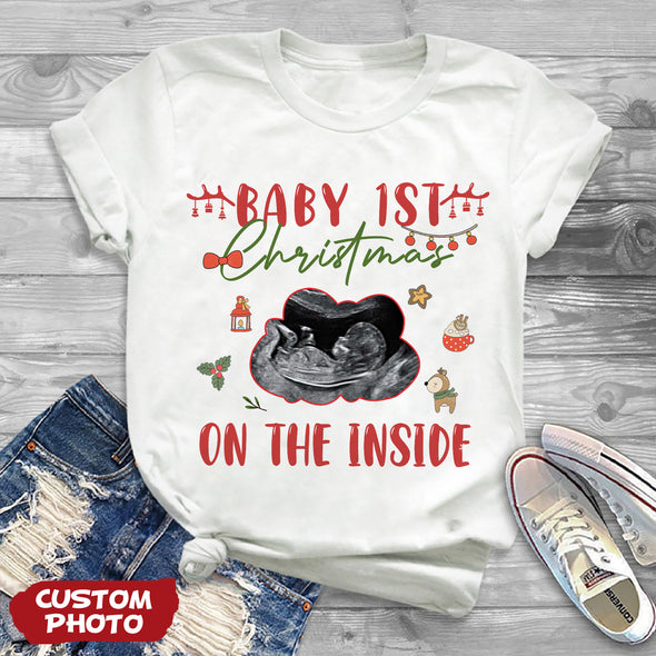 Personalized Gift For Future Mommy Baby 1ST Christmas T-shirt, Hoodie, Sweatshirt PP-AV2811223