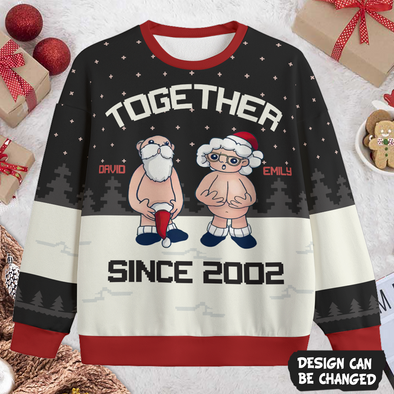 Personalized Gift For Couple Together Since Ugly Sweater PP - AV1611224