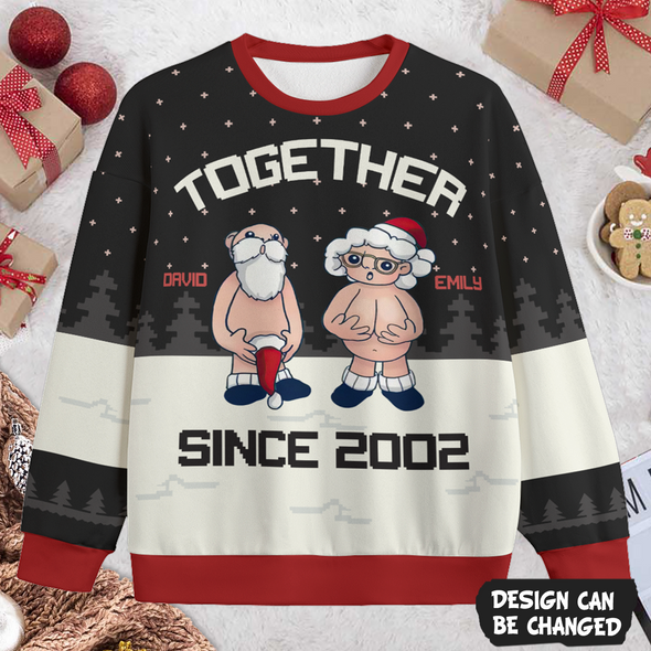 Personalized Gift For Couple Together Since Ugly Sweater PP - AV1611224