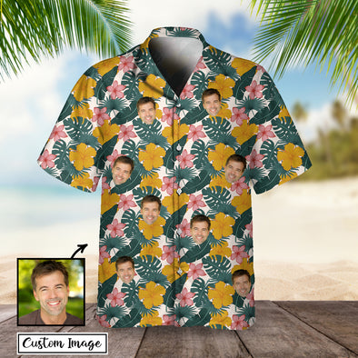 Customized Man's Face Hawaiian Shirt - PP -AV2911223