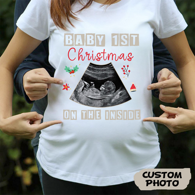 Personalized Gift For Future Mommy Baby's First Christmas T-shirt, Hoodie, Sweatshirt-PP-AV1511221