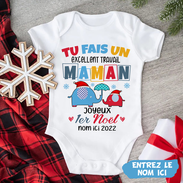 Cadeau Personnalisé Pour Maman Baby Onesie - PP- AV08112214