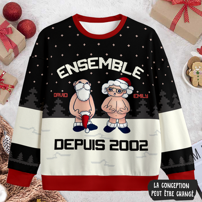 Cadeau Personnalisé Pour Couple Ensemble Depuis Ugly Sweater PP - AV2111226