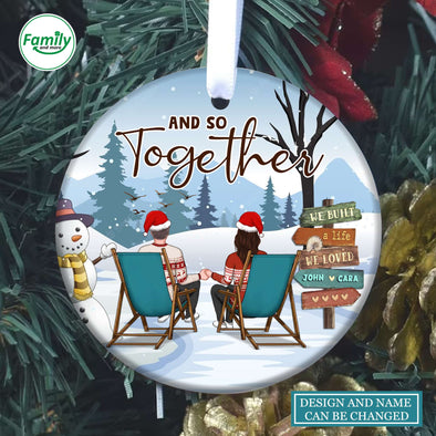 Personalized Gift For Couple And So Together We Built A Life We Loved Ornament PP-AV3009223