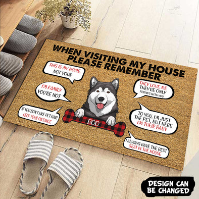 Personalized Gift For Dog And Cat Lover This Is My Home Not Your Doormat - PP - AV2811225