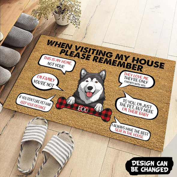 Personalized Gift For Dog And Cat Lover This Is My Home Not Your Doormat - PP - AV2811225