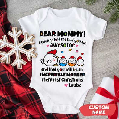 Personalized Gift For Mommy You Are Doing A Great Job Baby Onesie PP - AV03112213