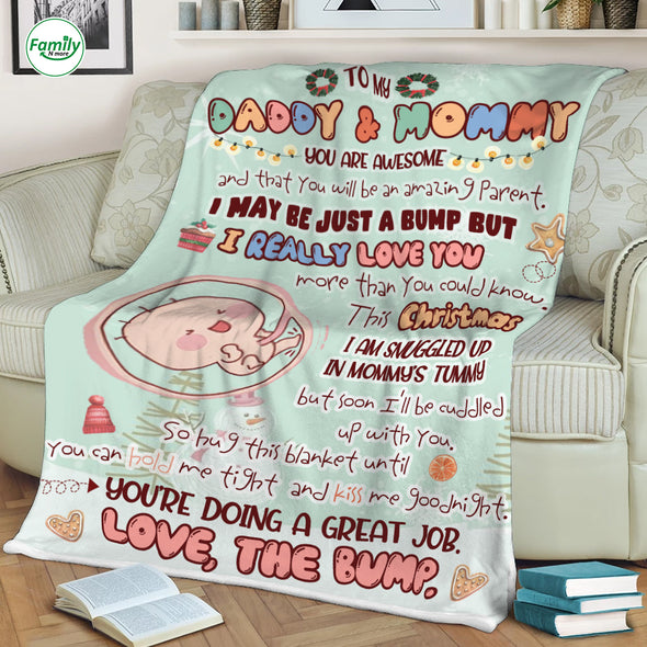Gift For Future Daddy & Mommy I Can't Wait To Meet You Blanket - NT - AV1509221