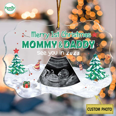 Personalized Gift For Future Mommy & Daddy See You In 2023 Ornament-PP-AV1411226