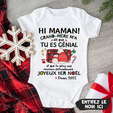 Cadeau Personnalisé Pour Maman Baby Onesie - PP - AV0911223