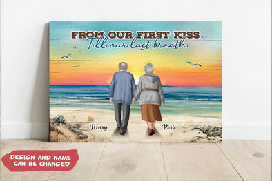 Personalized Gift For Couple From Our First Kiss Poster NT-HB2412221