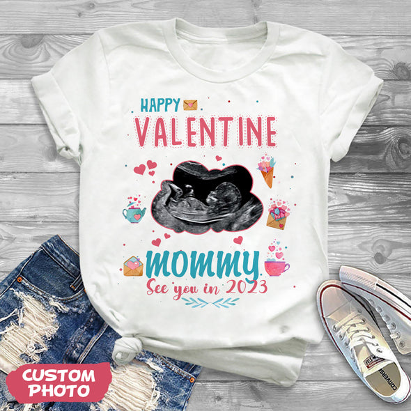 Gift For Future Mommy Happy Valentine T-shirt, Hoodie, Sweatshirt PP-AV0712221