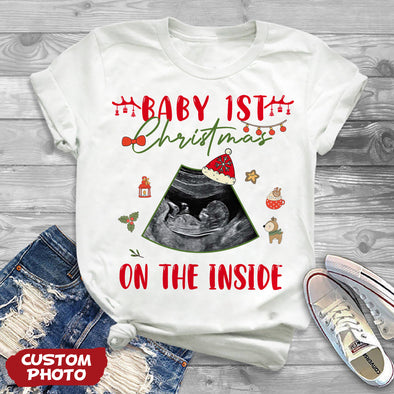 Personalized Gift For Future Mommy Baby 1ST Christmas T-shirt, Hoodie, Sweatshirt PP-AV2811224