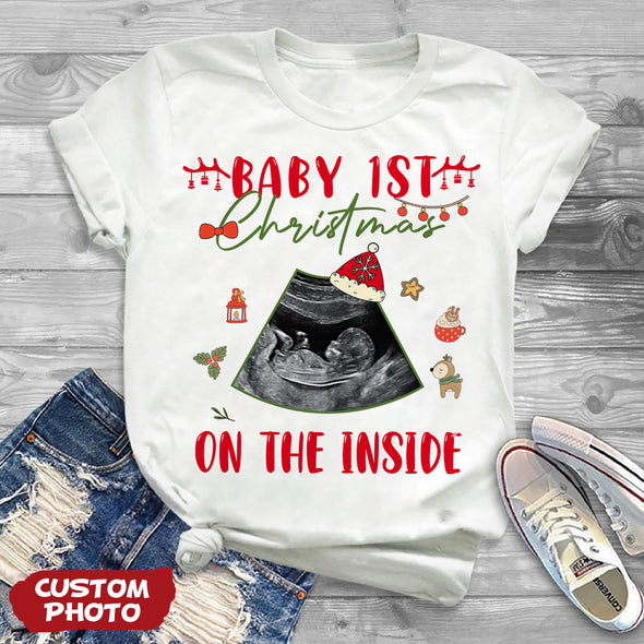 Personalized Gift For Future Mommy Baby 1ST Christmas T-shirt, Hoodie, Sweatshirt PP-AV2811224