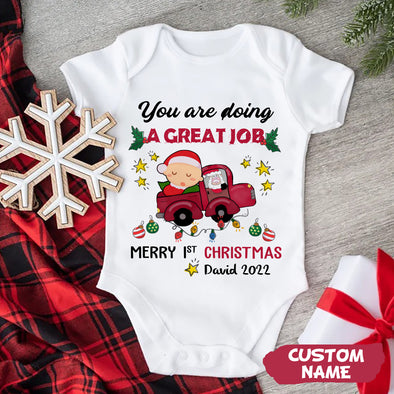 Gift For Future Daddy Or Mommy You're Doing A Great Job Baby Onesie - PP -AV0911225