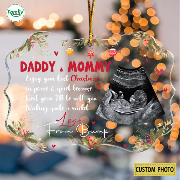 Personalized Gift For Future Mommy & Daddy Enjoy Your Last Christmas Ornament-PP-AV1111222