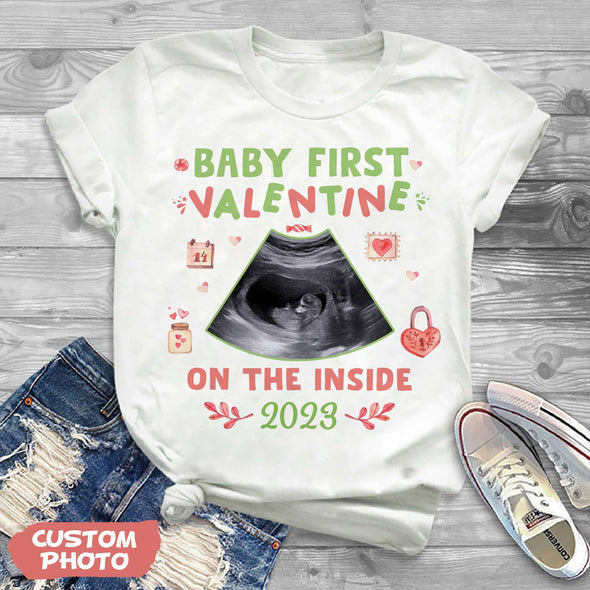 Gift For Future Mommy Baby First Valentine T-shirt, Hoodie, Sweatshirt PP-AV0712222