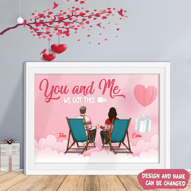 Personalized Gift For Couple You & Me Canvas PP-AV0912221
