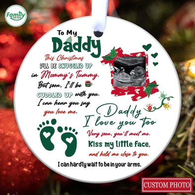 Personalized Gift For Future Daddy I Can Hear You Say You Love Me Ornament_PP_AV0111227